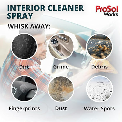 Bug Splat N' All Interior Detailer 32 fl oz - All Purpose Cleaner for Seat, Dash, Wood, Glass & More - Quick Detailer Spray Effective on Oil, Dirt, Grime & Debris - Safe on All Surfaces
