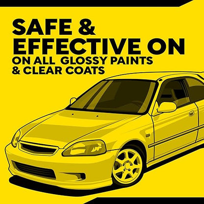 Meguiar’s Mirror Glaze M105 Ultra-Cut Compound, Pro-Grade Car Compound for Removing Scratches and Heavy Swirls, Restores Gloss and Clarity, Car Guy Gifts for Men and Women Who Love to Detail, 8 Oz
