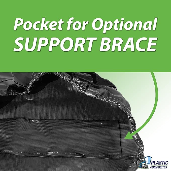 Bucket Truck Parts HEAVY DUTY Elastic Banded Bucket Cover with Support Pocket, Fits 1.5 Man Bucket 28"x34" Edge to Edge