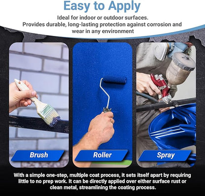 RUST BULLET DuraGrade Color - Blue - 5 Gallon - Advanced Technology Corrossion Control, Rust Inhibitor & Protective Coating, Exceptional Adhesion, UV Resistant