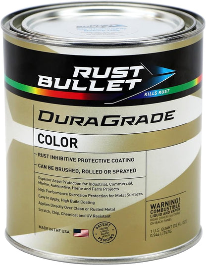 RUST BULLET DuraGrade Color - Orange - 1 Quart - Advanced Technology Corrossion Control, Rust Inhibitor & Protective Coating, Exceptional Adhesion, UV Resistant