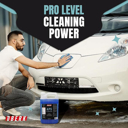 Oberk APS All Purpose Car Wash Soap – Eco-friendly, plant-based shampoo for foam cannon or hand wash. Safe for ceramic coating, interio (APS128)