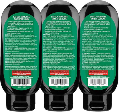 Turtle Wax Scratch Repair and Renew, Car Scratch Remover, Tackles Swirl Marks, Paint Transfer, Headlight Oxidation, Water Spot Remover for Cars, Safe for All Paint Colors, 7oz (Pack of 3)
