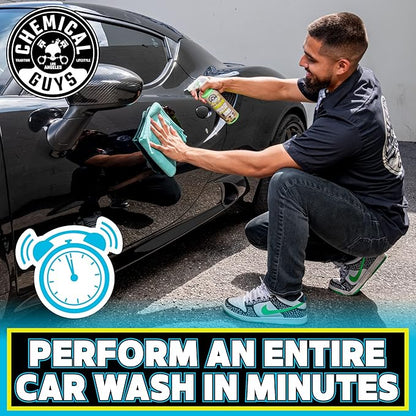 Chemical Guys EcoSmart Waterless Car Wash & Wax Ready To Use, Safe for Cars, Trucks, SUVs, Motorcycles, RVs & More, Extra Large 32 fl oz