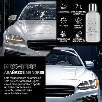 Magic Shield Ceramic Coating PRO 10H - Self-Healing | Long lasting for 2 cars+ | Advanced SiO2 Protection | Easy Application | Candy-Like Gloss | Perfect for Cars, Motorcycles, RVs, and Boats (50ml)