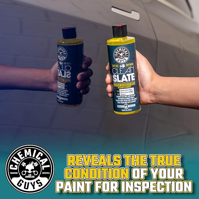 Chemical Guys CWS803 Clean Slate Deep Surface Cleaning Car Wash Soap (Removes Old Car Waxes, Glazes & Sealants for Superior Surface Prep), 128 fl oz (1 Gallon), Citrus Scent