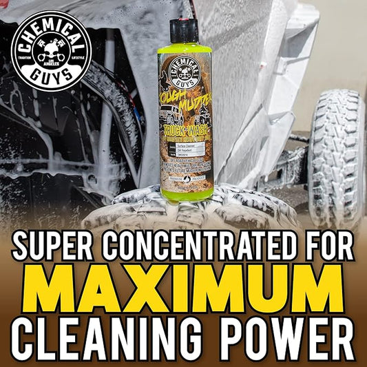 Chemical Guys Tough Mudder Foaming Heavy Duty Car Wash Soap - Soap for Foam Cannons, Foam Guns, or Buckets - Safe for Trucks, ATVs, RVs, and Off-Road Vehicles - 64 oz Lemon Scent