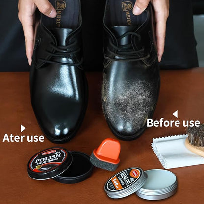 WERNMIND Mink Oil White Saddle Soap Leather Cleaning Boots Shoe Cleaner Leather Conditioner Boot Cace Kit