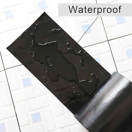 Wide Duct Tape, Industrial Grade 30Yards (90 ft) Wide 6'' Tape Duct, 9 Mil Heavy-Duty, Waterproof, Strong, Flexible, No Residue, for Crafts & Home Improvement (Black, 6'' x 90ft)