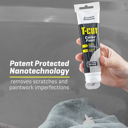 T-Cut Color Fast Silver Car Wax Polish Scratch Remover Color Enhancer, 5.3 Oz