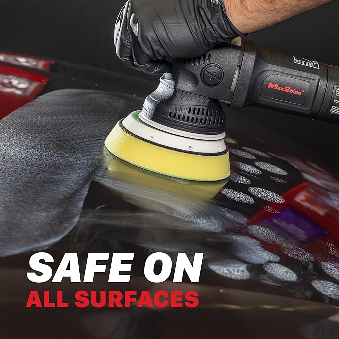 Maxshine M15 Pro Dual Action Polisher | 15mm Throw, 5” Backing Plate, 1000W Motor | Variable Speed, Ergonomic Grip, Low Vibration | Auto, Boat & Marine Detailing Buffer for Paint Correction
