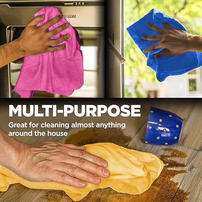 Premium 2pk Mini +1 Free Shammy Cloth for Car Drying - 17”x13” - Super Absorbent Chamois Towel for Car - Scratch-Free, Reusable & Soft Cleaning Towel