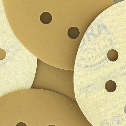 Dura-Gold Premium 600 Grit 5" Sandpaper Discs, 8 Hole Pattern Dustless, 50 Discs - Hook & Loop Backing for Orbital DA Sander, Detailing Finishing Color Sanding Automotive Paint Woodworking