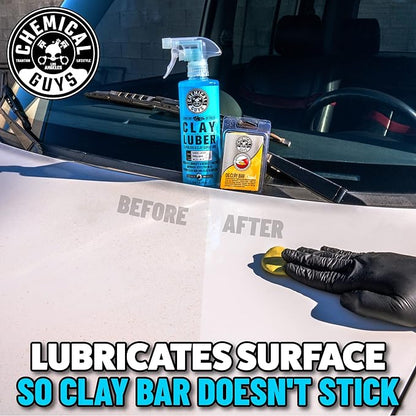 Chemical Guys CLY_109 Light Duty Clay Bar and Luber Synthetic Lubricant Kit, 16 oz (2 Items), Blue