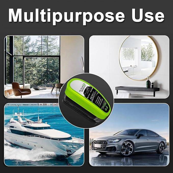 Oil-Free Car Glass Brushes, Automotive Oil Film Cleaning Brush for Car Windows, 2025 Upgrade 2.0 Cleaning Doard, 150ml Universal Clearvision Glass Cleaner (1PCS)