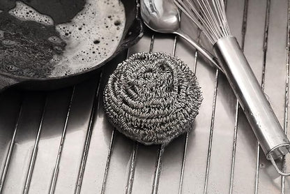New Star Foodservice 54460 Extra Large (50 Grams) Stainless Steel Sponges Scrubbers, Set of 12
