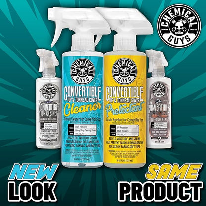 Chemical Guys Convertible Top Cleaner and Protectant Kit - Car Cleaning Spray, Safely Cleans, Restores, & Protects Fabric, Canvas, and Vinyl Convertible Tops, Repels Stains & Dirt, 16 oz, 2 Items