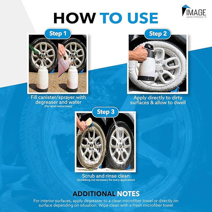 Image Wash Products All Purpose Foaming Degreaser - Works On Interior/Exterior Surfaces - Engine Bay Cleaner/Car Interior Cleaner/Tire Degreaser - Heavy Duty