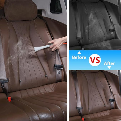 MYPIN Upgraded Car Cleaning Gun, 6-9.2Bar, High Pressure Air Blow Gun with 2 Set Nozzle, Interior Car Cleaning for Vehicle Upholstery Carpet Seat