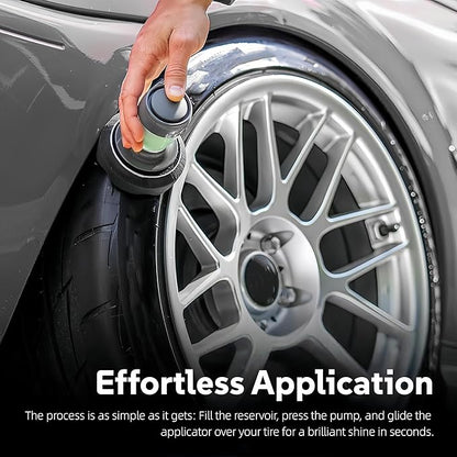 Flow Tire Shine Applicator,Reusable Car & Truck Tire Dressing Applicator,Works with All Tire Shine & Gels,Professional Car Detailing Tool