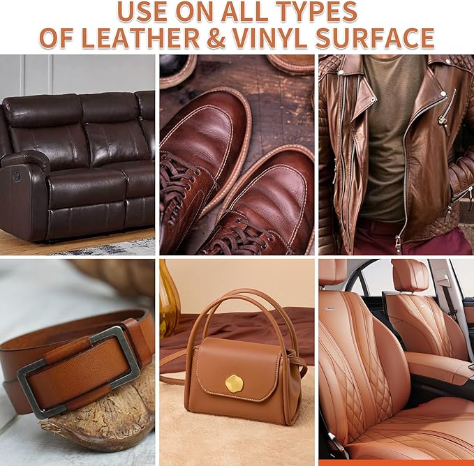 Laxmorph Leather Recoloring Balm Tan Leather Color Restorer for Couches,Leather Dye Paint Leather Color Restorer Leather Fade Scratch Repair for Car Seats Furniture Shoes Boots Purse Jacket Belt