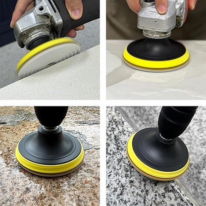 Waies 11 PCS 5 Inch Diamond Polishing Pads Kit Wet/Dry 50-10000 Grit for Concrete,Stone Edge,Granite,Tile,Marble,Rock,Countertop,Quartz,for Drill Grinder Polisher