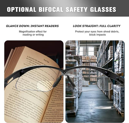 ProtectX Classic Safety Glasses, Anti-Fog Scratch Resistant Lenses, Protective Eyewear for Work, Indoor/Outdoor, ANSI Z87.1