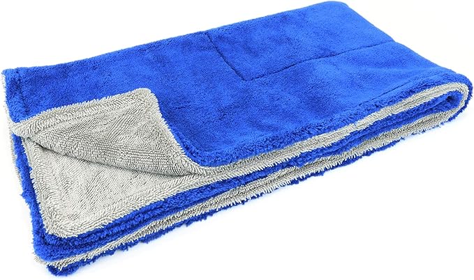Autofiber Amphibian Drying Towel Blue and Gray - 20" x 40"