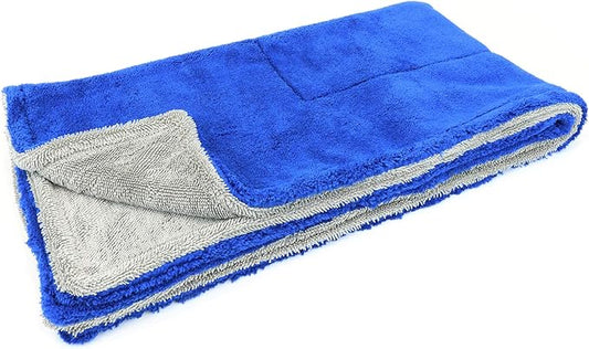 Autofiber Amphibian Drying Towel Blue and Gray - 20" x 40"