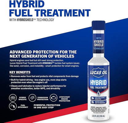 Lucas Oil 10996 Hybrid Fuel Treatment w/HybridShield™ - 5.25 Ounce (Pack of 24)