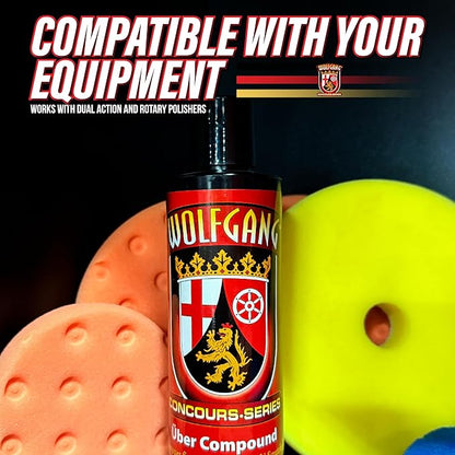 Wolfgang Uber Compound 3.0 | High-Performance Cutting Compound | Removes Swirls, Scratches & Oxidation | Restores Paint Clarity & Gloss | WG-5601 | 16 oz