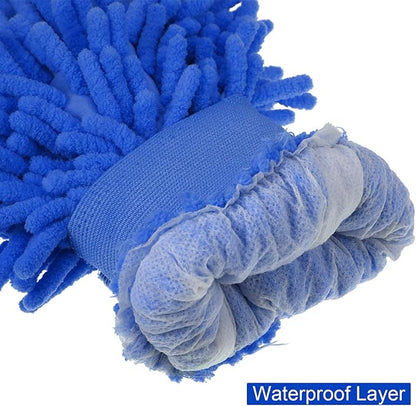 5 Pieces Car Wash Mitts Chenille Microfiber Double Sided Scratch-Free Wash Mitt