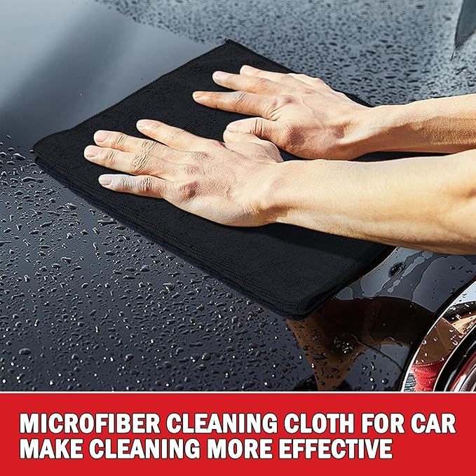 AIDEA Microfiber Cleaning Cloth 150 Pack, Microfiber Towels for Cars, Soft & Absorbent Cleaning Rags, Premium Lint Free Shop Towels for House, Kitchen, Car, 12inx16in