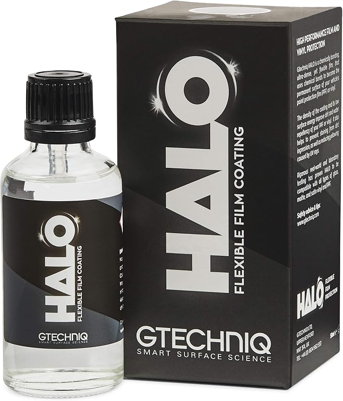 Gtechniq Halo Flexible Film Coating for Cars, 1 fl oz | Chemically-Bonding Formula Protects PPF and Vinyl, Repels Dirt, Prevents Staining, for Gloss, Matte or Satin Finishes, Lasts up to 2 Years