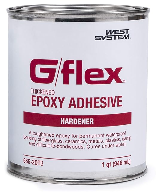 WEST SYSTEM - 655-2QT West System 655-2 QT G/flex Epoxy Adhesive, two 1 qt
