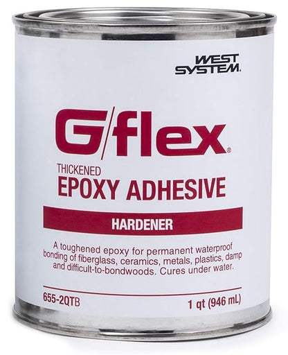 WEST SYSTEM - 655-2QT West System 655-2 QT G/flex Epoxy Adhesive, two 1 qt