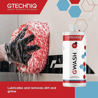 Gtechniq - W1 GWash - High Foam, Breaks Bond Between Dirt Film & Paint; Lubricates for Minimal Surface Abrasion; Max Gloss Retention (250 milliliters)