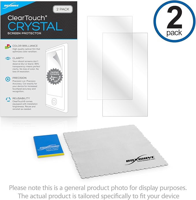 BoxWave Screen Protector Compatible with Toyota 2026 Tacoma Display (14 in) - ClearTouch Crystal (2-Pack), HD Film Skin - Shields from Scratches
