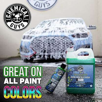 Chemical Guys Car Wash Soap for Foam Cannon or Bucket, Honeydew Snow Foam Car Wash Soap for Trucks, Motorcycles, RVs & More, Super Suds, Honeydew Scent - 64 oz (Half Gallon)