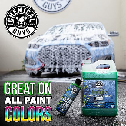 Chemical Guys CWS_110_16 Honeydew Snow Foam Car Wash Soap (Works with Foam Cannons, Foam Guns or Bucket Washes) Safe for Cars, Trucks, Motorcycles, RVs & More, 16 fl oz, Honeydew Scent