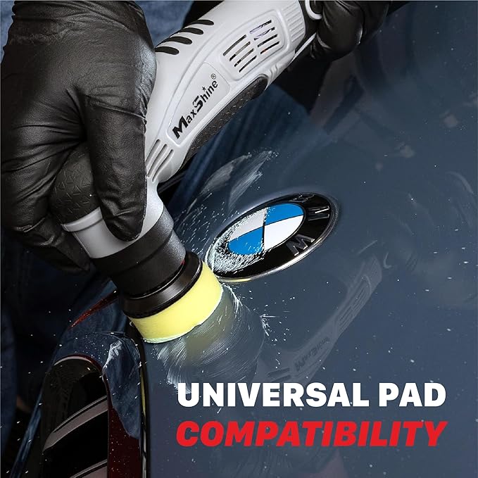 Maxshine Professional Portable Cordless Polisher (M0312 V2) - Portable, Lightweight (1.93 lbs), 6-Speed DA/Rotary Polisher for Auto Detailing, Scratch & Swirl Repair, Paint Protection, Gloss & Shine