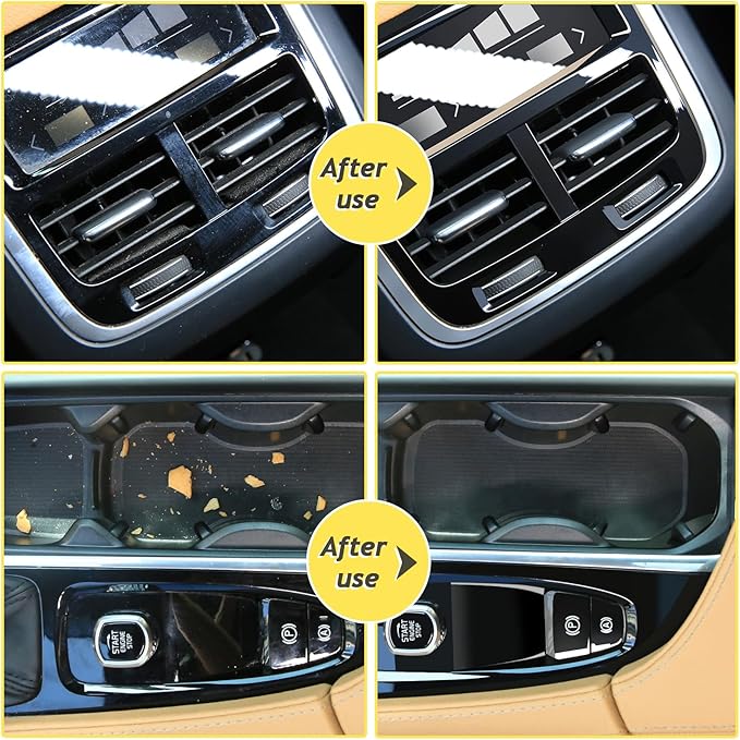 TeSabMi Car Cleaning Gel 160G - Reusable Dust Slime for Car Vents/Keyboard/Console, Interior Cleaner Putty, Gifts for Women Men