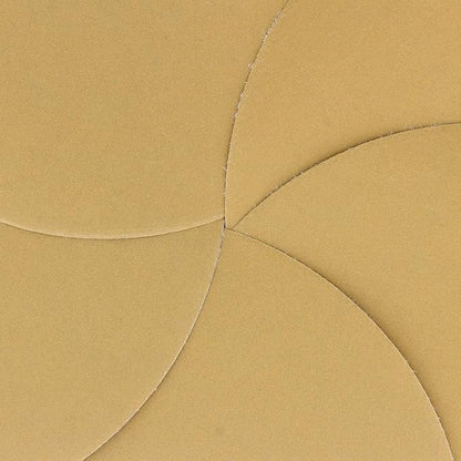 Dura-Gold Premium 600 Grit 6" Gold Sandpaper Discs, No Hole Pattern Dustless, Box of 50, Hook & Loop Backing for DA Sander, Finishing Coarse Sanding Abrasive Automotive Paint, Woodworking Wood, Metal