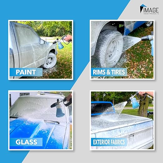 Image Wash Products - (1-Gallon Platinum Wash Car Soap – Car Wash Foam Soap for Foam Cannon & Pressure Washer | High Gloss RV/Truck Wash Soap | Bubble Gum Scent, Detailer Grade Car Soap