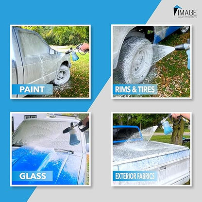 Image Wash Products - (1-Gallon Platinum Wash Car Soap – Car Wash Foam Soap for Foam Cannon & Pressure Washer | High Gloss RV/Truck Wash Soap | Bubble Gum Scent, Detailer Grade Car Soap