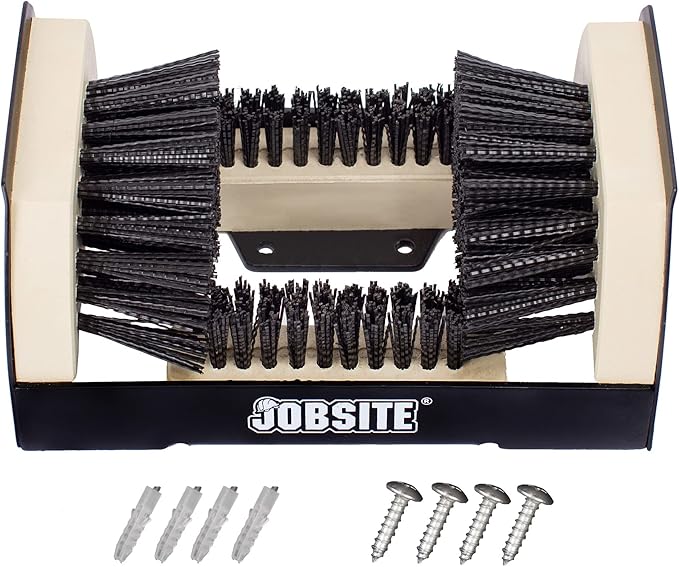 JobSite The Original Boot Scrubber - All Weather Industrial Shoe Cleaner & Scraper Brush, pack of 6