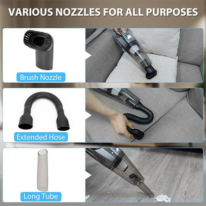 THINKWORK Microfiber Duster for Cleaning Car Cleaning Kit, Car Interior Detailing Kit with High Power Handheld Vacuum Cordless, Ceiling & Fan Duster for Home Cleaning