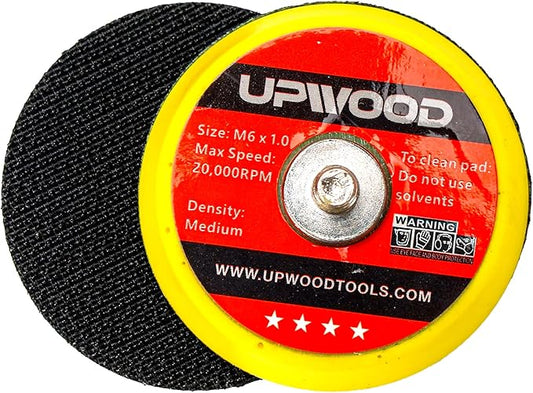 UPWOOD 8 pcs 2 inch M6 Thread Hook and Loop Backing Pad for Mini Air Sander Polisher