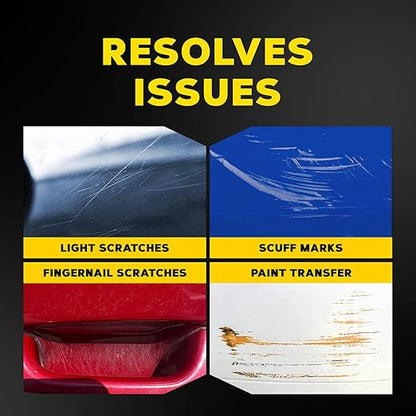 Meguiar’s Quik Scratch Eraser Kit, Car Scratch Remover for Fixing Surface Blemishes, Includes ScratchX, Drill-Mounted Pad, and Microfiber Towel, Great Car Gifts for Men and Women
