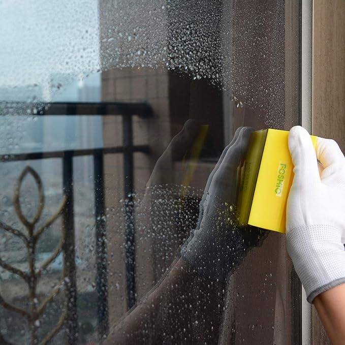 FOSHIO Mini Squeegee Window Film Tools,Rubber Squeegee Water Blade Decal Wrap Applicator Car Home Tint